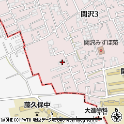 埼玉県富士見市関沢3丁目39-20周辺の地図