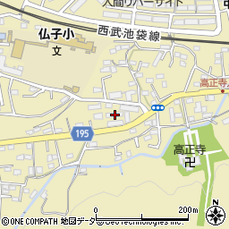 埼玉県入間市仏子357周辺の地図