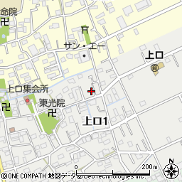 埼玉県三郷市上口1丁目94周辺の地図