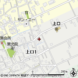 埼玉県三郷市上口1丁目180周辺の地図
