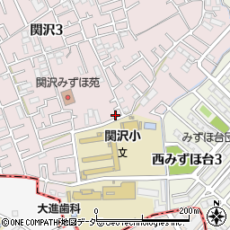 埼玉県富士見市関沢3丁目23-13周辺の地図