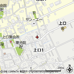埼玉県三郷市上口1丁目95周辺の地図