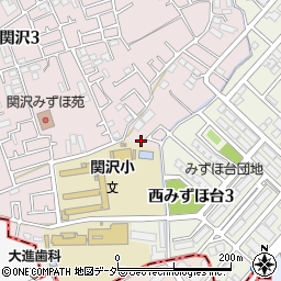埼玉県富士見市関沢3丁目12-26周辺の地図