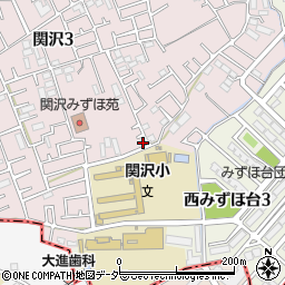 埼玉県富士見市関沢3丁目23-12周辺の地図