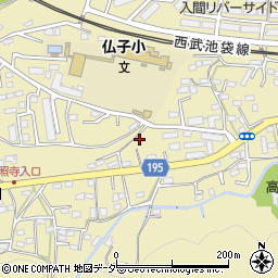 埼玉県入間市仏子350周辺の地図
