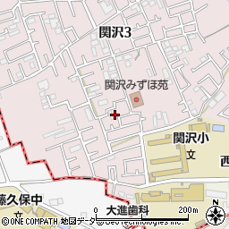 埼玉県富士見市関沢3丁目23-33周辺の地図