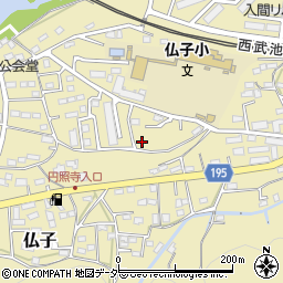 埼玉県入間市仏子182周辺の地図