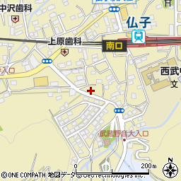 埼玉県入間市仏子847周辺の地図