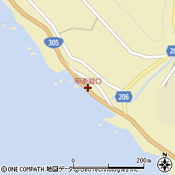 甲楽城口周辺の地図