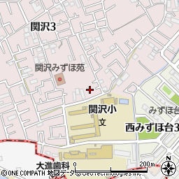 埼玉県富士見市関沢3丁目23-14周辺の地図