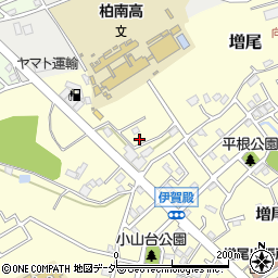千葉県柏市増尾1703-12周辺の地図