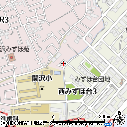 埼玉県富士見市関沢3丁目12-24周辺の地図