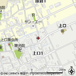 埼玉県三郷市上口1丁目91周辺の地図