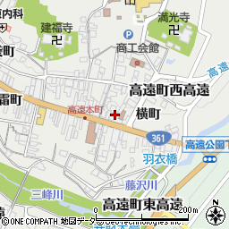 長野県伊那市高遠町西高遠本町周辺の地図