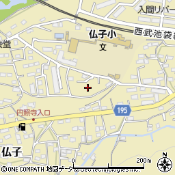 埼玉県入間市仏子180周辺の地図