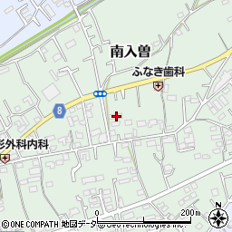 埼玉県狭山市南入曽323周辺の地図