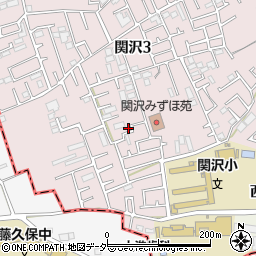 埼玉県富士見市関沢3丁目23-35周辺の地図