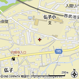 埼玉県入間市仏子181周辺の地図
