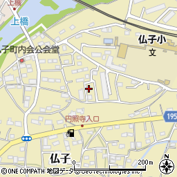 埼玉県入間市仏子196周辺の地図
