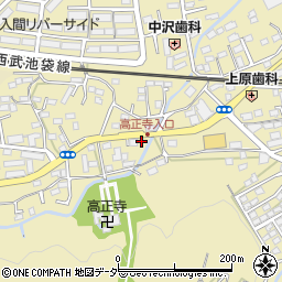 埼玉県入間市仏子387周辺の地図