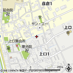 埼玉県三郷市上口1丁目85周辺の地図