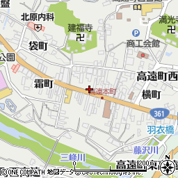 長野県伊那市高遠町西高遠仲町周辺の地図