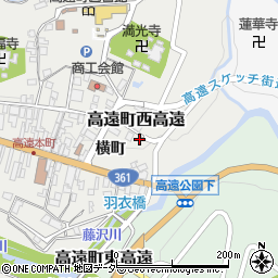 長野県伊那市高遠町西高遠清水周辺の地図