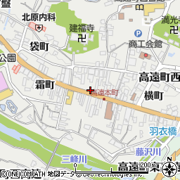 長野県伊那市高遠町西高遠（仲町）周辺の地図