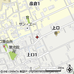 埼玉県三郷市上口1丁目185周辺の地図