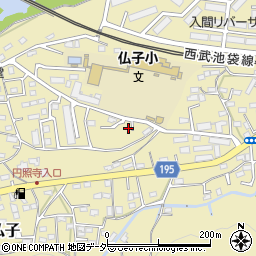 埼玉県入間市仏子176周辺の地図