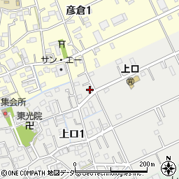 埼玉県三郷市上口1丁目186周辺の地図