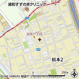 埼玉県さいたま市南区松本1丁目15周辺の地図