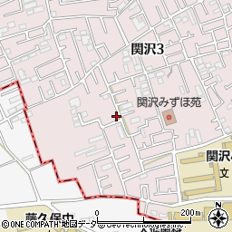 埼玉県富士見市関沢3丁目39-13周辺の地図
