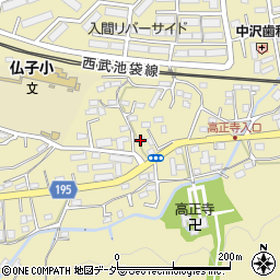 埼玉県入間市仏子406周辺の地図