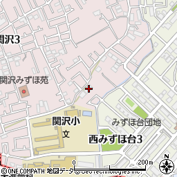 埼玉県富士見市関沢3丁目12-39周辺の地図