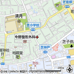 埼玉県川口市芝3918-4周辺の地図