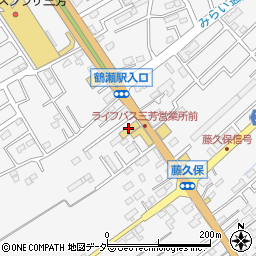 オートバックス三芳店周辺の地図