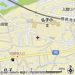 埼玉県入間市仏子187周辺の地図