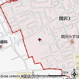 埼玉県富士見市関沢3丁目39-17周辺の地図