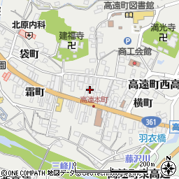 長野県伊那市高遠町西高遠仲町1673-1周辺の地図