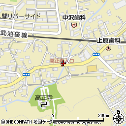 埼玉県入間市仏子388周辺の地図