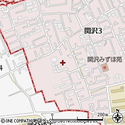 埼玉県富士見市関沢3丁目39周辺の地図