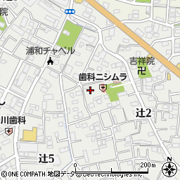 埼玉県さいたま市南区辻2丁目20-25周辺の地図