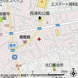 埼玉県さいたま市南区曲本4丁目12周辺の地図