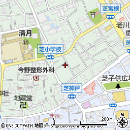 埼玉県川口市芝3918-15周辺の地図