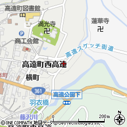 長野県伊那市高遠町西高遠横町988周辺の地図