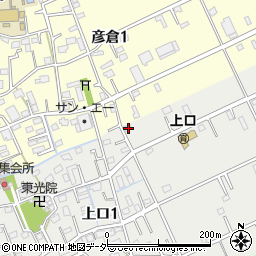 埼玉県三郷市上口1丁目190周辺の地図