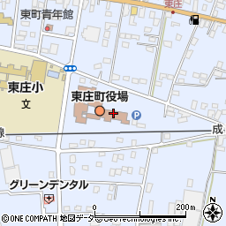 東庄町役場　出納室周辺の地図