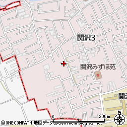 埼玉県富士見市関沢3丁目39-8周辺の地図