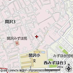 埼玉県富士見市関沢3丁目14-21周辺の地図